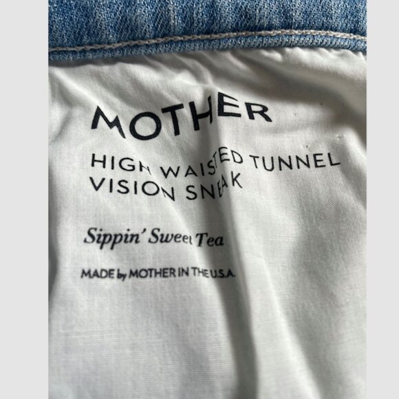MOTHER High Waisted Tunnel Vision Sneak Jeans (Sippin' Sweet Tea) Size 32 NWT - Picture 8 of 9